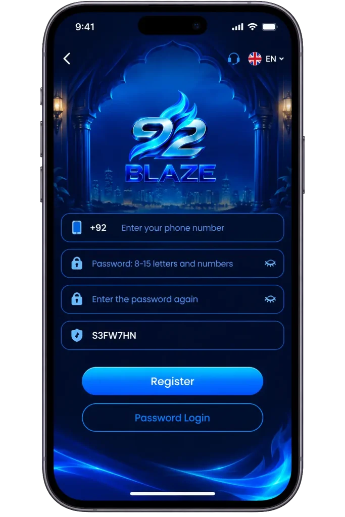 92 blaze Register